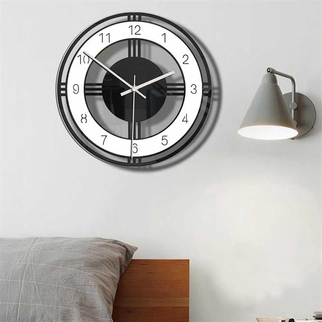 Chic and Whisper-Quiet Wall Clock for Contemporary Living Spaces
