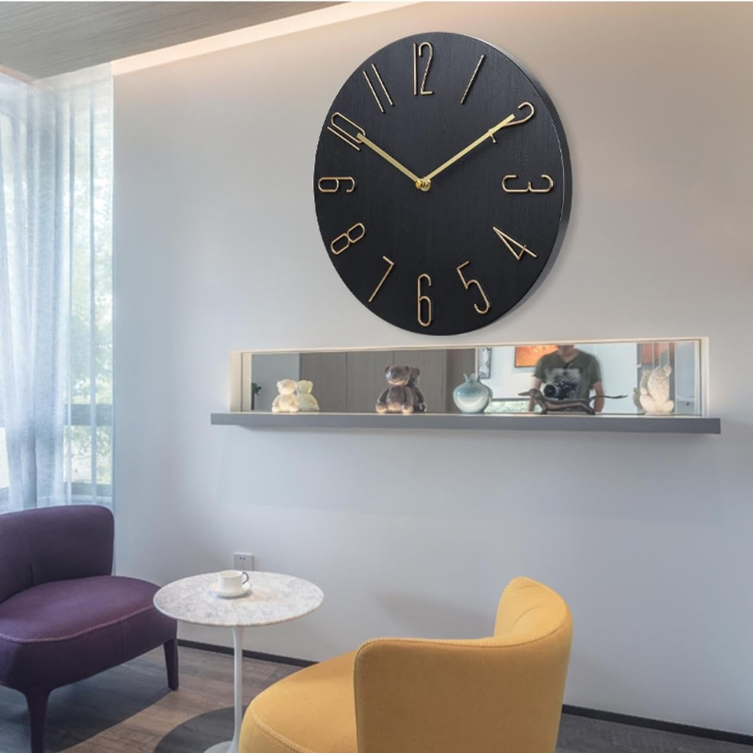 Whisper-Quiet Decorative Wall Clock