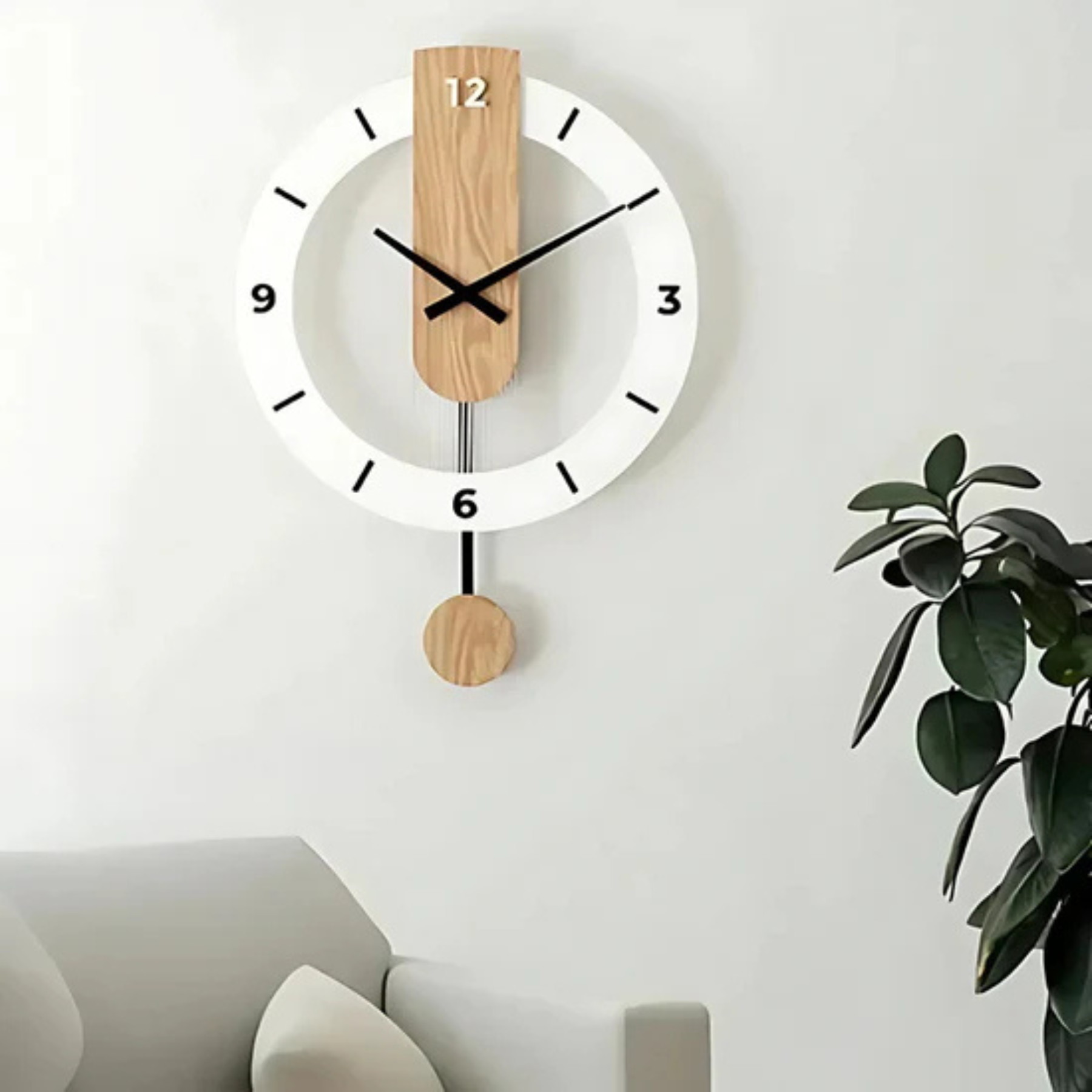 Chic Oversized Wall Clock for Your Living Room